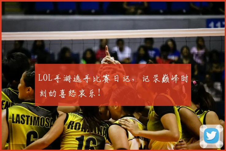 LOL手游选手比赛日记，记录巅峰时刻的喜怒哀乐！