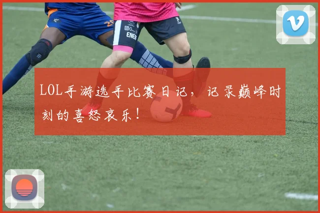 LOL手游选手比赛日记，记录巅峰时刻的喜怒哀乐！